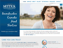 Tablet Screenshot of merrickplasticsurgery.com